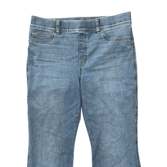 Spanx SpanxShape EveryWear Flare Jeans Size XL Pull On Shaping Indigo Blue - Picture 2 of 12